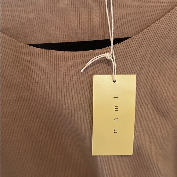 Mnml Men's Fitted Ribbed Tee, Mauve - Picture 6 of 6